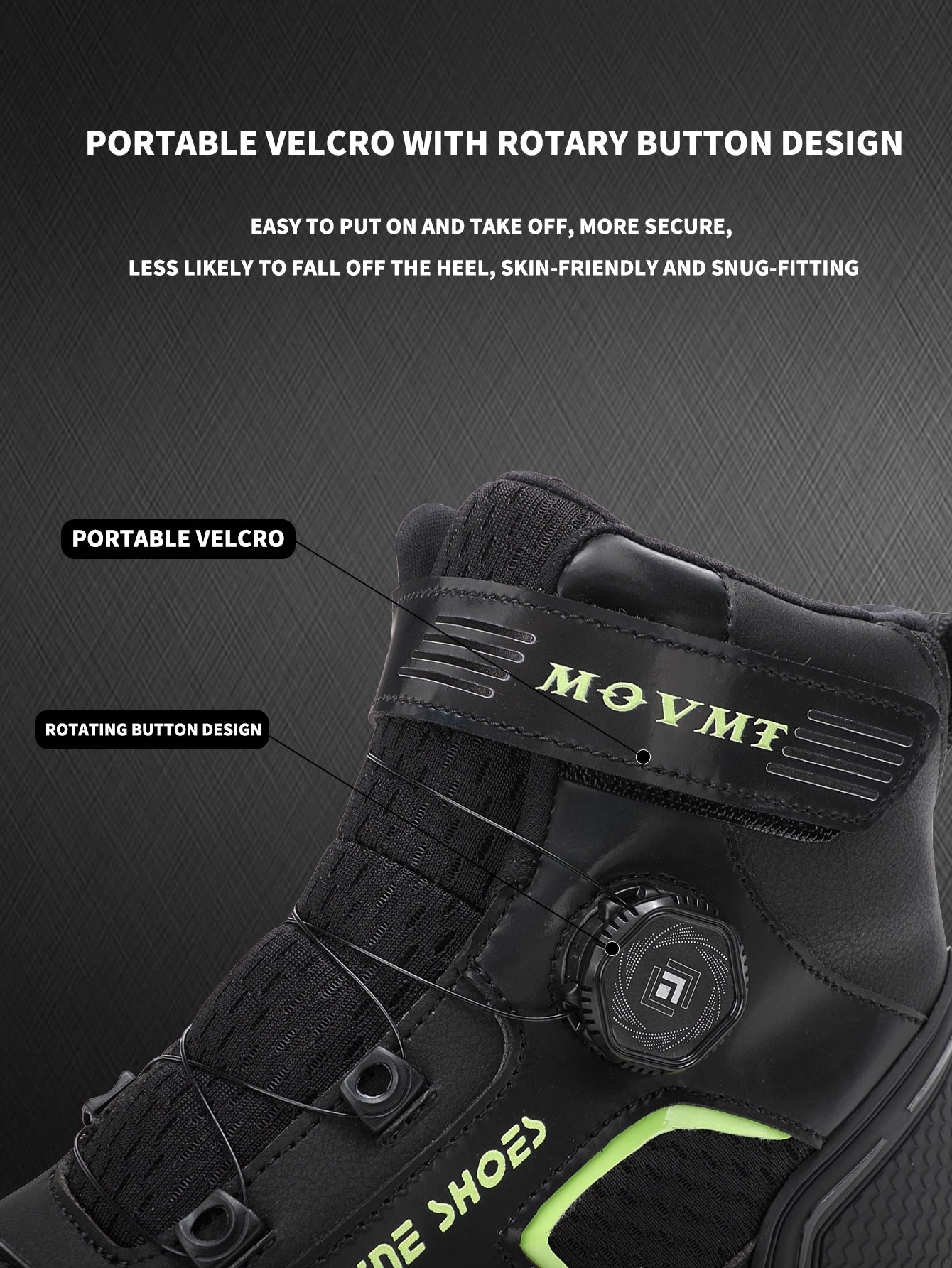 Motorcycle Riding Shoes Men's Breathable Leather Boots Casual Comfortable Slip-On Ankle Boots for Urban Cycling