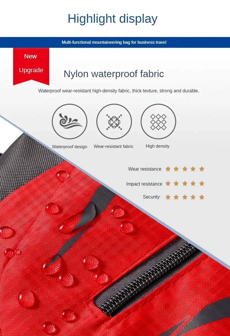 Quality Nylon Waterproof Travel Backpacks Men Climbing Travel Bags Hiking Backpack Outdoor Sport School Bag Men Backpack Women