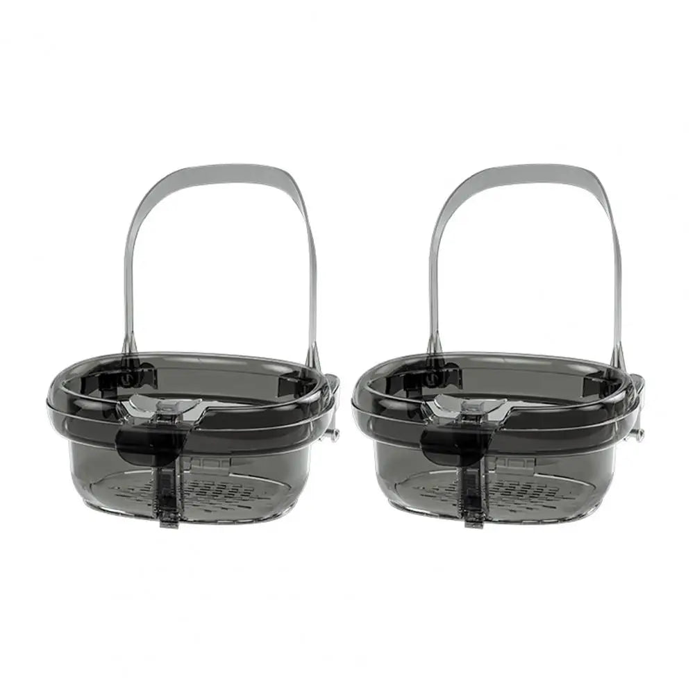 Kitchen Sink Garbage Organizer Hanging Sink Drain Basket with One-press Food Catcher Capacity Plastic Strainer Kitchen