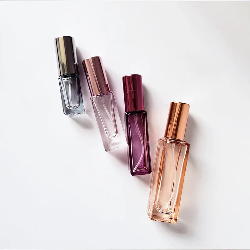 3pcs 5ml 10ml High Quality Perfume Spray Bottle Empty Glass Parfum Atomizer Travel Cosmetic Bottl Sample Vials Refillable Mini