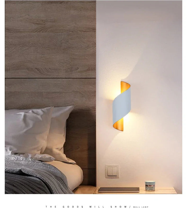 LED Wall Lamp 10W Indoor Wall Lights Waterproof Outdoor Modern Nordic Sconce Lamp Interior Wall Light Home Decor