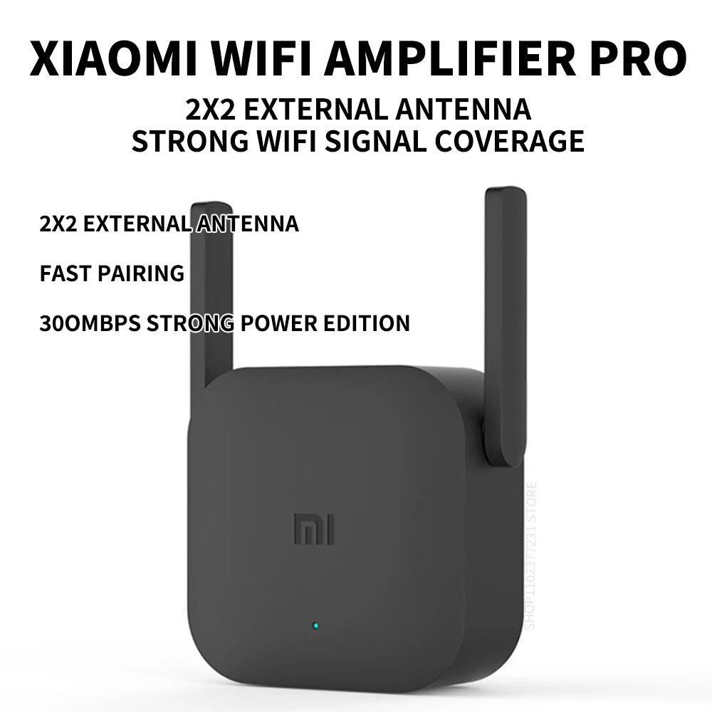 New Xiaomi Wifi Amplifier Pro 300M 2.4G Repeater Network Expander Range Extender Roteader Mi Wireless Wi-Fi Router