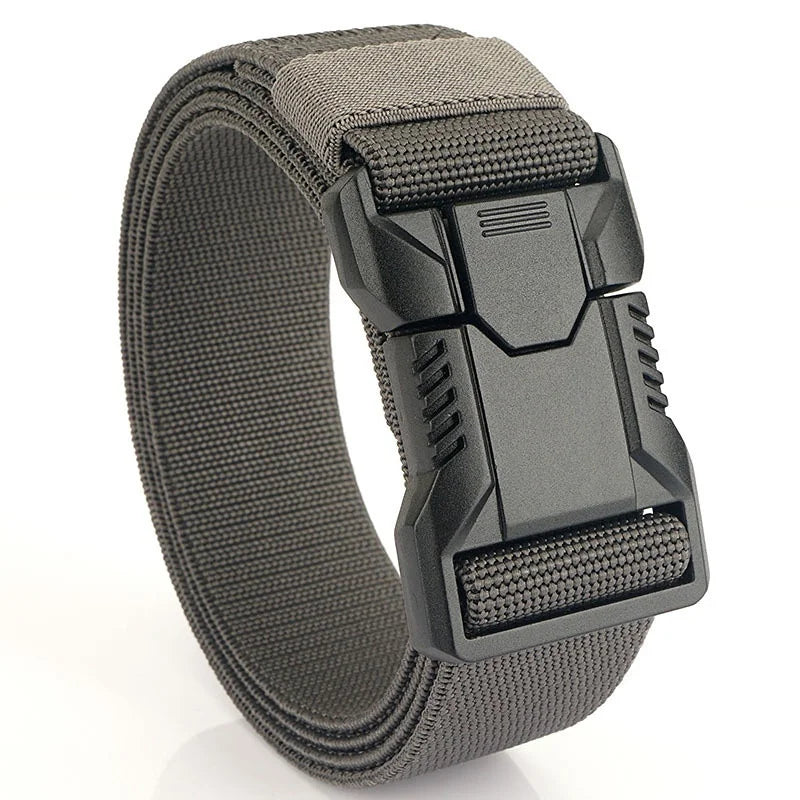 1Pcs Men's Canvas Belt - Sporty Style, Quick Release Plastic Buckle, Casual Training and Jeans Accessories