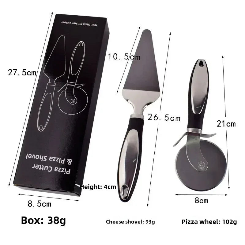 Premium Stainless Steel Kitchen Pizza Cutter Wheel Server Tools Knife Waffle Cookies Cake Bread Dough Slicer Kitchen Gadgets