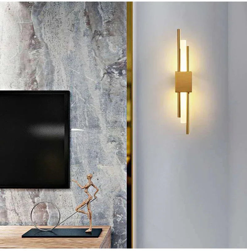 Led Wall Lamp Nordic Indoor Lighting Bathroom Wall Sconces Light Fixture Living Room Corridor Bedroom Decoration Led Wall Light