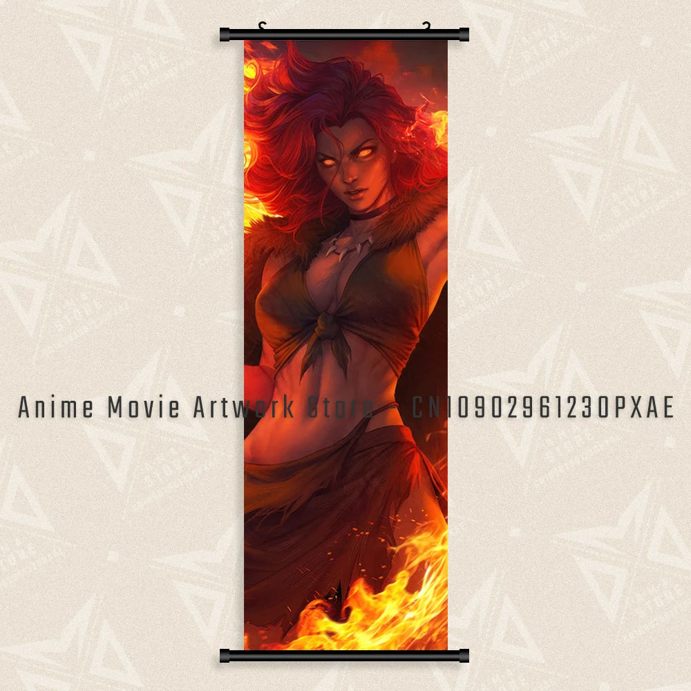 Marvel X-Men Phoenix Character Home Decor Anime Superhero Wall Art Hanging Painting Canvas Print Scrolls Picture Movie Poster