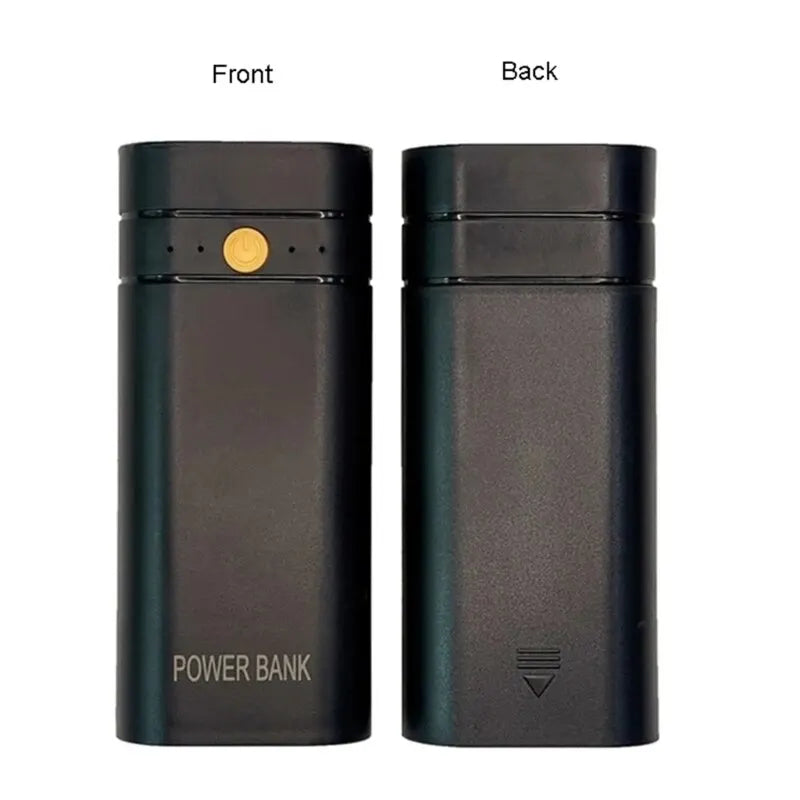 2X 18650 Portable Power Bank Kit USB Type-C Battery Charger Case DIY Power Bank Box Power Bank Shell Case Box Charge Storage Box