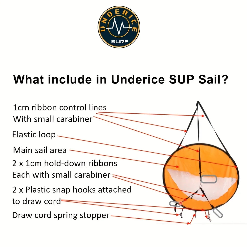 SUP Board Surf Wind Sail SUP Accessories 42Inch Kayak Paddle Foldable 5 Colors Surfboard Surf Water Sports Boat Accessories