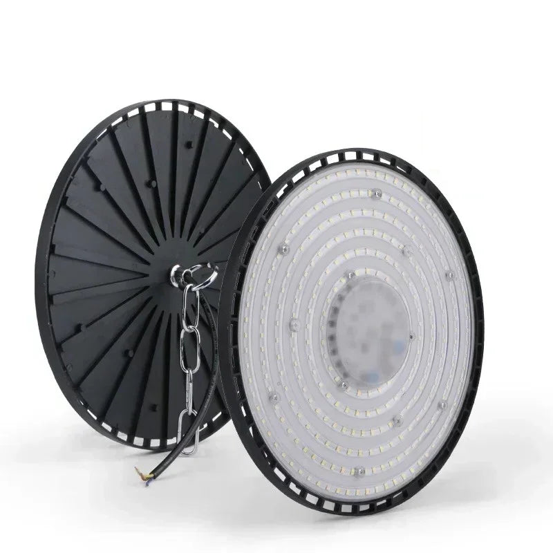 High Bay Lights 100/150/200W 220V Super Bright 6000K UFO LED Waterproof Commercial Market Warehouse Garage Industrial Lighting