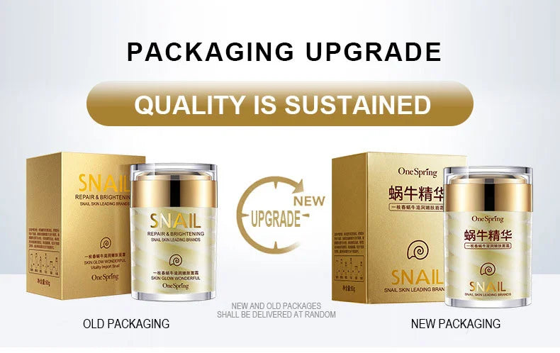 Snail Face Cream + Retinol Eye Serum Massage Roller 2pcs/Lot for Moisturizing Eye Bag Face Cream Skin Care Products