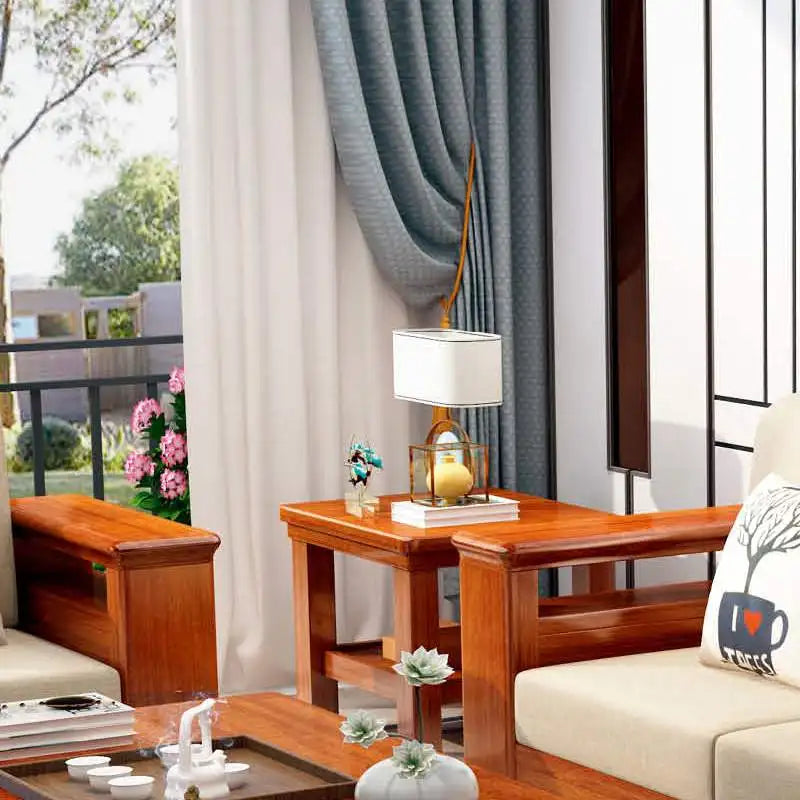 For Fashionnal Design Customized Corner Living Room Furniture Frame Wooden Sofa Set