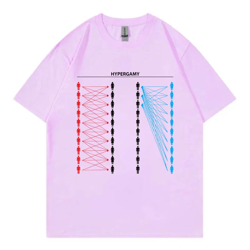 Hypergamy Meme Funny Dating Strategy T-shirts Men Women Fashion Casual Oversized T Shirt Summer 100%cotton Short Sleeve T-shirt