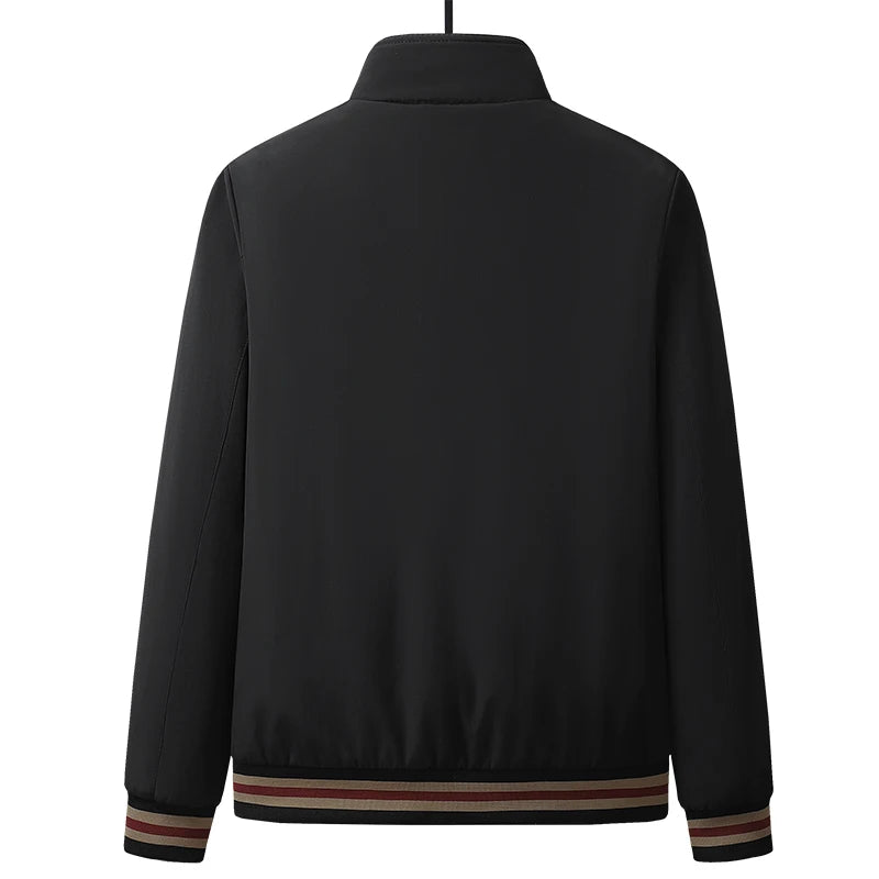 2026 Spring Men's Business Jackets Autumn Stand Collar Zipper Outdoor Coat Men Tops Baseball Bomber Varsity Jackets Man Clothes