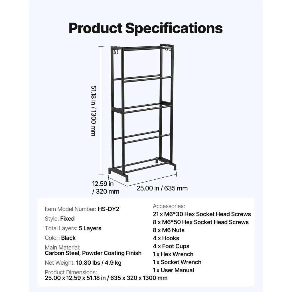 SucceBuy 5/7 Tier 3D Printer Filament Storage Rack Filament Spool Holders Storage Shelves for Home Office 3D Printing Studio