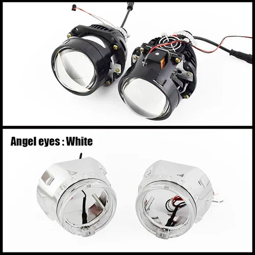 Ronan 2.5INCH 42W 6000K HD Bi-LED Projector Lens Dual LED Chips for H1 H4 H7 9005/9006 Socket Car Lossless Upgrade Retrofit