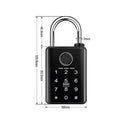 Tuya Smart Door Lock Fingerprint Padlock Password APP Card Key Unlock 7mm 10mm Smart Padlock Waterproof Electronic Lock