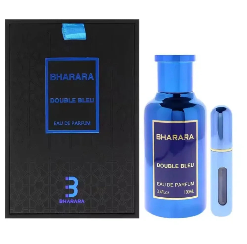 BHARARA Double Bleu King Niche Femme EDP, Luxury Perfume for Men Women, Sophisticated Scent 100ml + 10ml Travel.