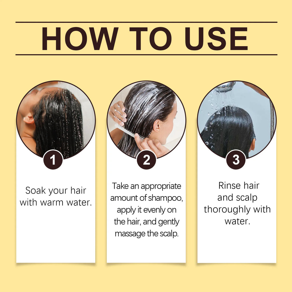 Jasmine Hair Nourishing Shampoo Repair Damaged Improve Thicken Scalp Irritating Treatment Control Dandruff Hair Growth Shampoo
