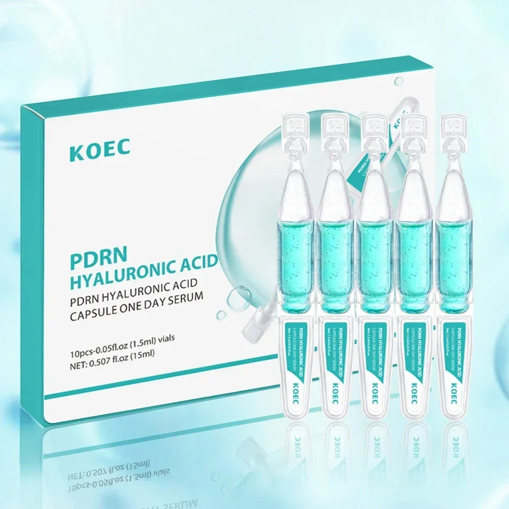 PDRN Essence Skincare Set Longlasting Moisturizing Repair Microneedle Eye Cream Stick Single-use Ampoule Essence Firming Essence