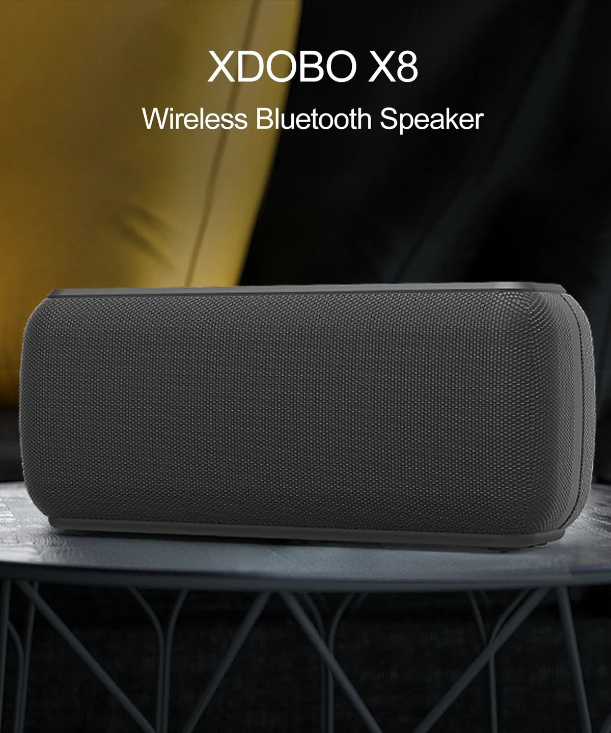 Xdobo X8 II 60W Portable Bluetooth-Compatible Speakers 6600mAh Bass Sound Box Wireless Waterproof TWS Boombox