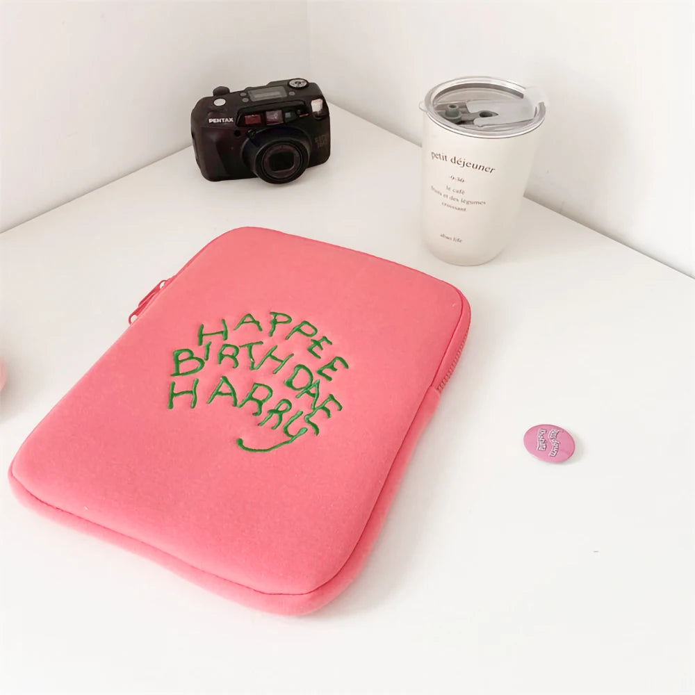 Pink Laptop Case Laptop Sleeve for MacBook Air/Pro 13-15.6Inch for Xiaomi/Dell,Cute Shockproof Tablet Sleeve IPad Case 9-11 Inch