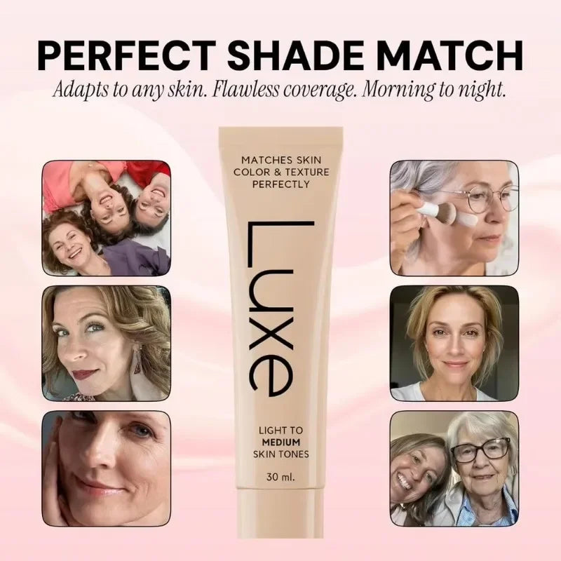 New Luxe-Color Changing Foundation 'No-Makeup Makeup' Look with Concealer Power Obedient Suitable for Fair To Medium Skin Tones