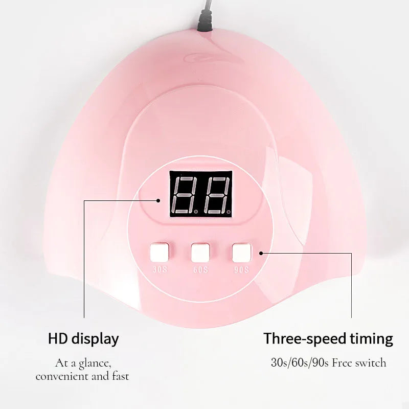 LED UV Gel Nail Lamp with 3 Timer Presets Auto Sensor Gel Polish Nail Dryer Curing Lamps for Manicure Home and Salon