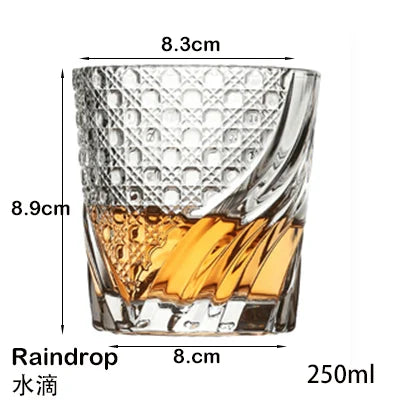 Whiskey Glasses, Scotch Whisky, Bourbon, Cocktails, RUM, Durable Whiskey Glasses