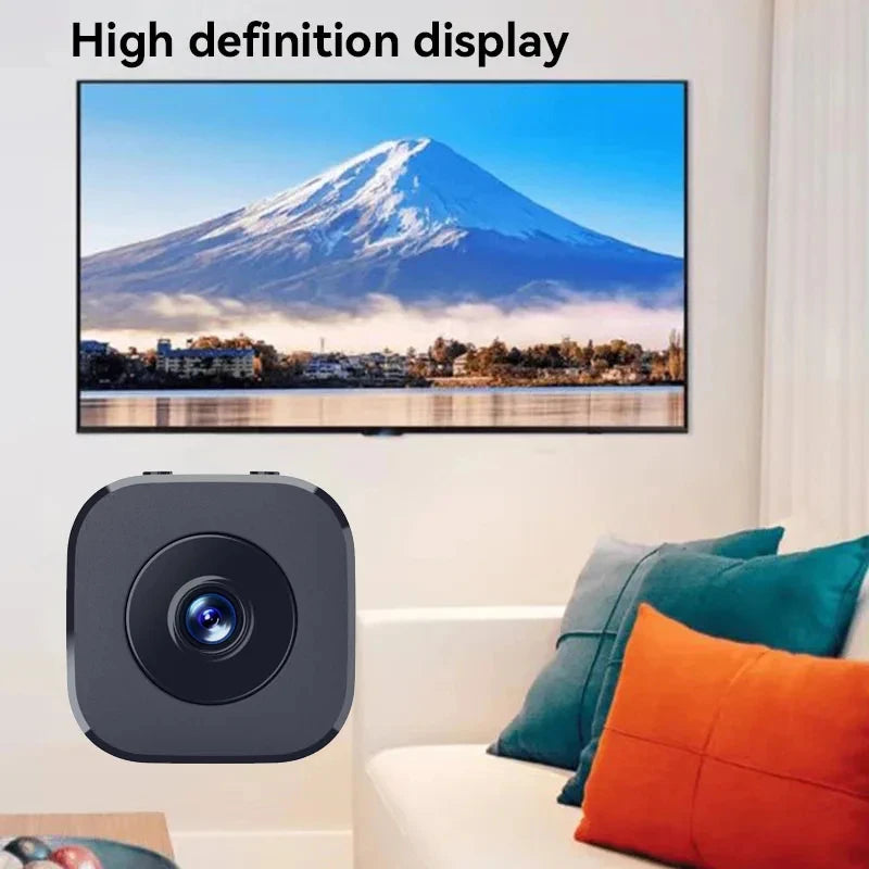 Mini Security Camera WiFi Surveillance 4K FullHD With 2 Way Audio Motion Detection Infrared Night Vision Security Cam