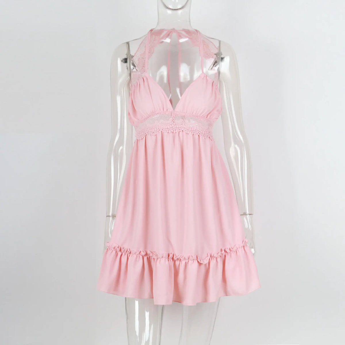 Sexy Strapless Floral  Waist Dress Cross-Border Elegant Cotton Blend Wrap Chest Style No Sleeve Summer New Arrival