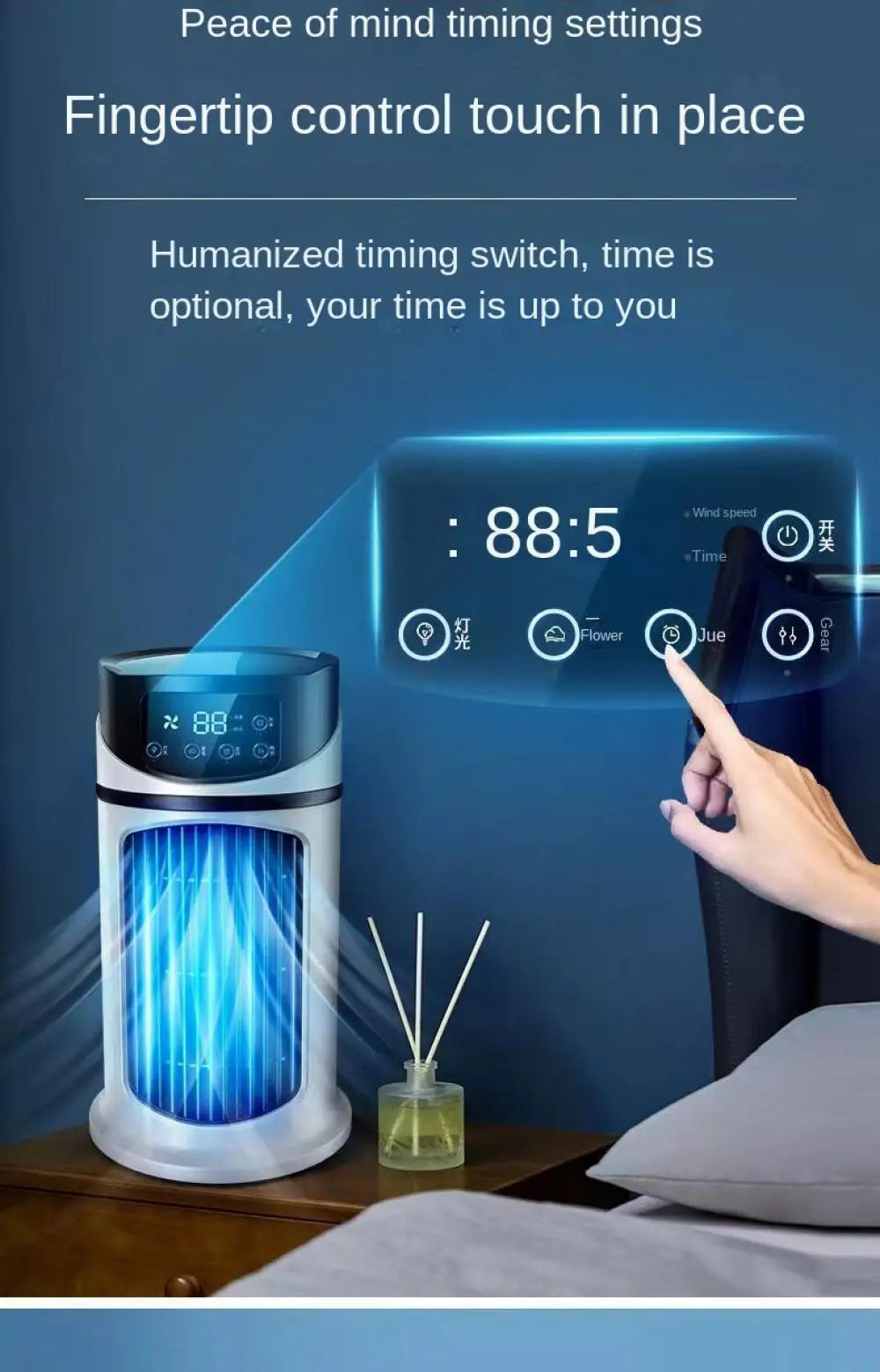 Fan Portable Cold Air Conditioning Multifunctional Air Cooled Fan Evaporative Small Air Cooler Air Conditioning Ventilador