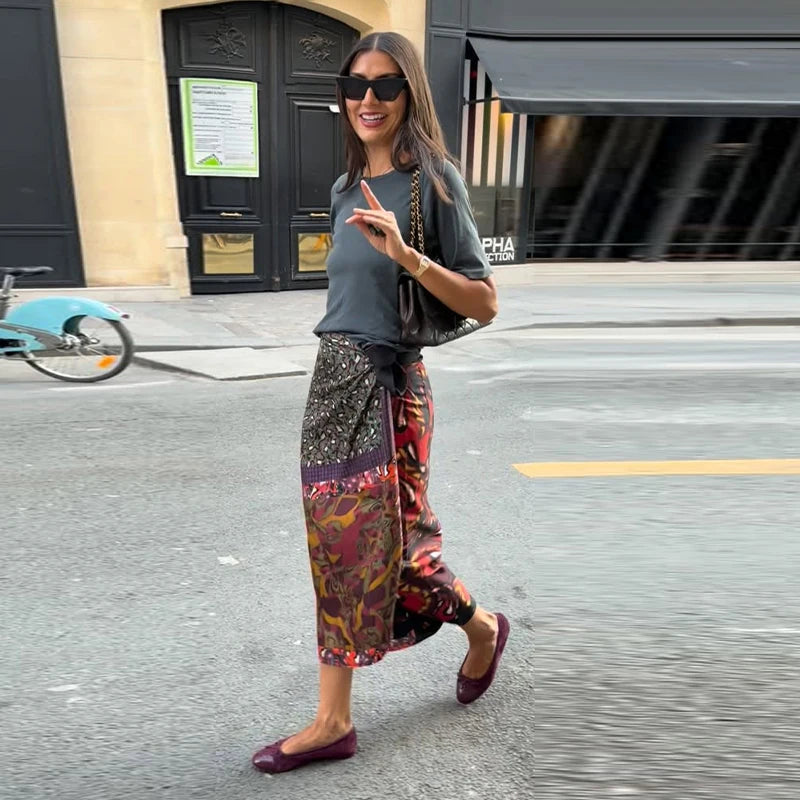 Printed Batwing Sleeve Halter Party Dress Women's Sexy Backless Full Sleeved Maxi Dresses 2026 Autumn Lady Evening Gown