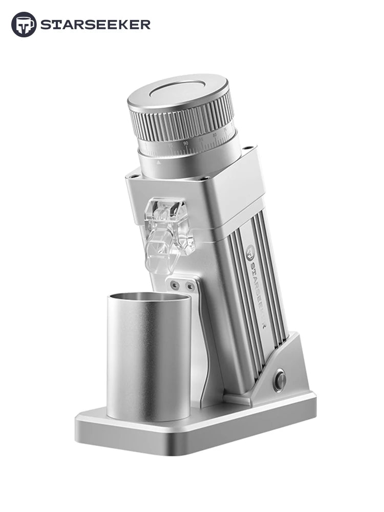 E55Pro Electric Coffee Grinder 55MM Titanium Cone Burr Stepless Adjustment Espresso Brew Coffee Bean Grinder Black