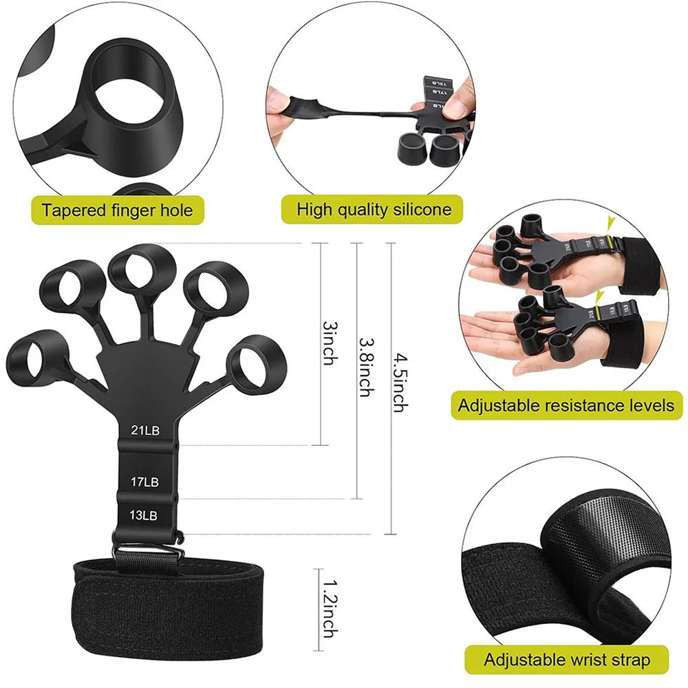 Grip Strength Trainer Wrist Exerciser Strengthener Finger Trainer Used to Exercise Finger Strength, Flexibility