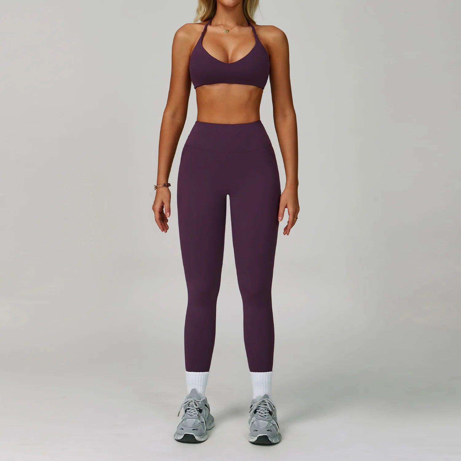 Women's Tracksuit 2 Piece Set Fitness Clothes Yoga Sets Sportswear Workout Bra High Waist Leggings Set Gym Clothing Sports Suits