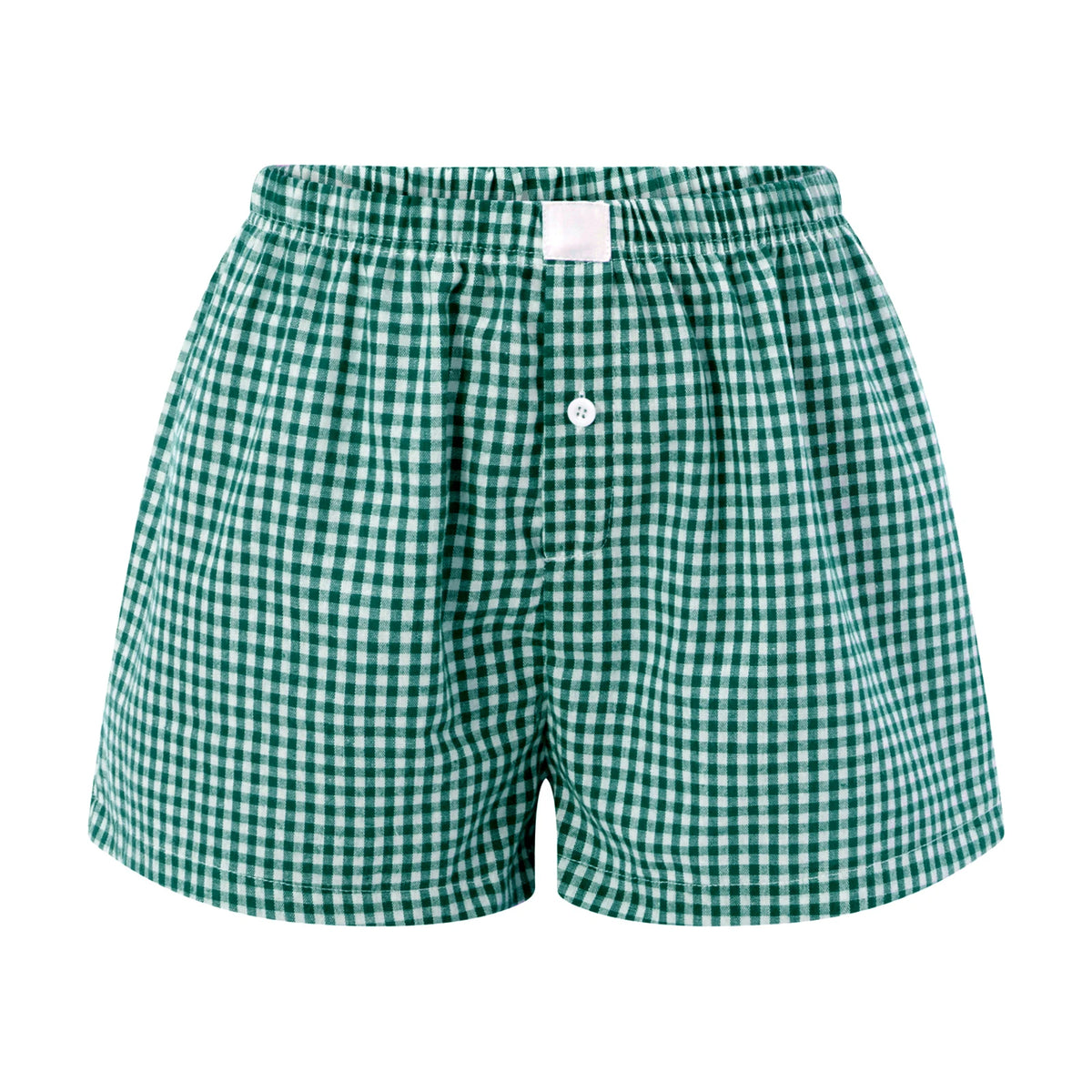 hirigin Women Y2k Gingham Boxer Shorts Stripes Button Elastic Waist Boxers Cute Mini Bloomers Plaid Loose Fit Boy Shorts