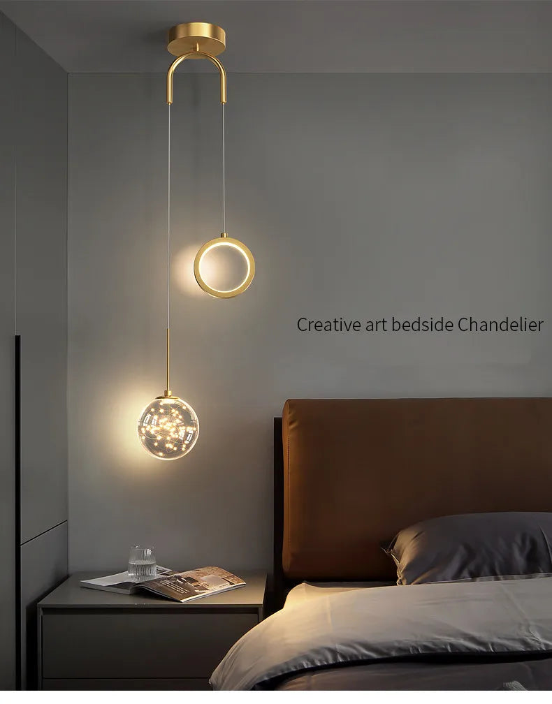 Modern Simplicity LED Pendant Light Indoor Lighting Fixture Living Bedroom Bedside Home Decoration Dining Table Hanging Lamps