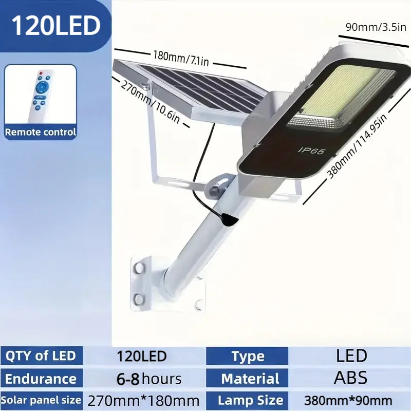 357LED Powerful Outdoor Solar Street Light 6500K IP65 Waterproof 4000/3000mah Street Light For Garage Garden Wall Lamp