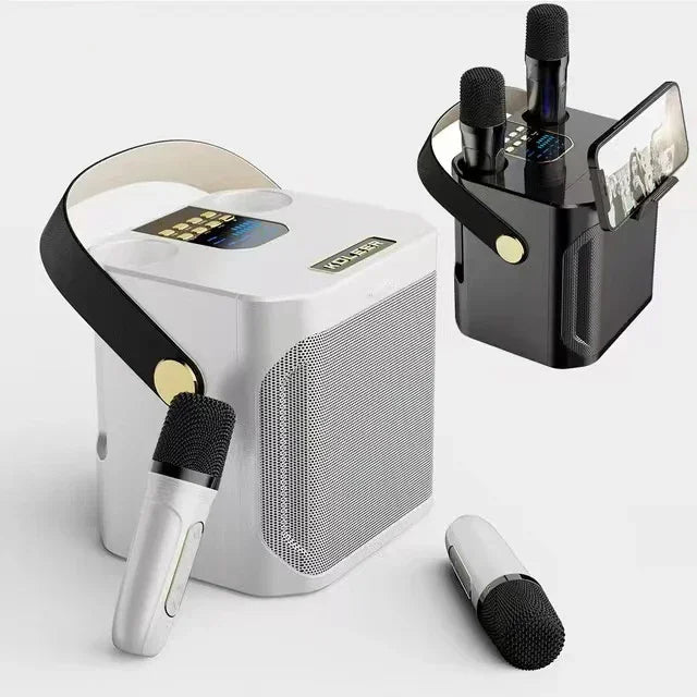 Wireless Subwoofer Portable Powerful Karaoke Bluetooth Speaker With Microphone Sound Box Music Machine High Power Caixa De Som