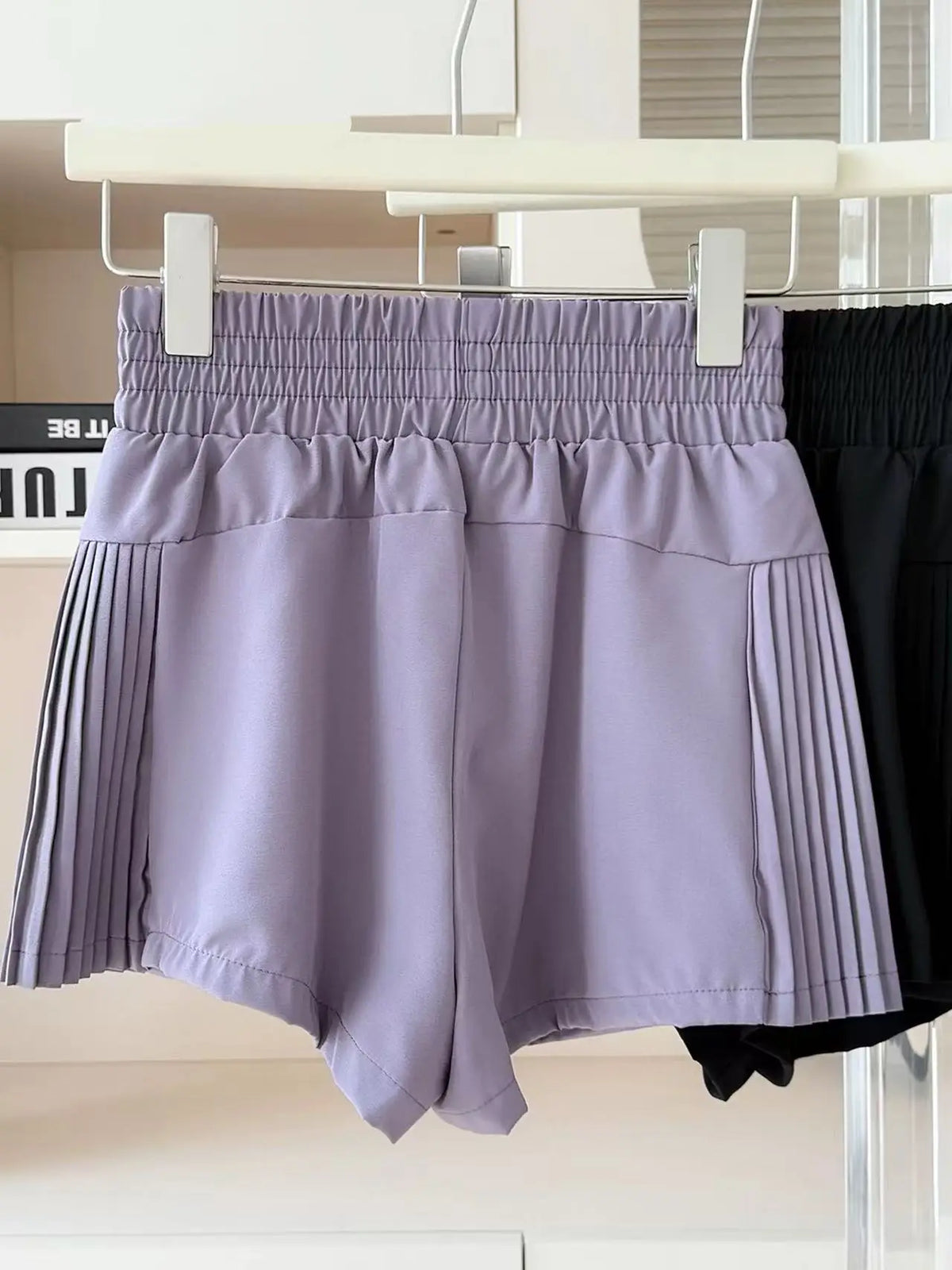 Women's Yoga Shorts Fake Two-Piece Loose-Fit Anti-Exposure Breathable Quick-Dry Running Fitness Sports Cropped Pants with Pocket