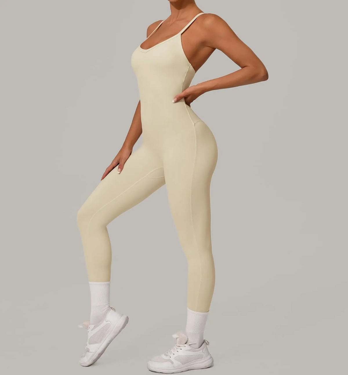 Wholesale Gym Clothes Woman Yoga Set Padding Women's Gym Jumpsuit Activewear Sportswear Push Up Fitness Sports Overalls Purple