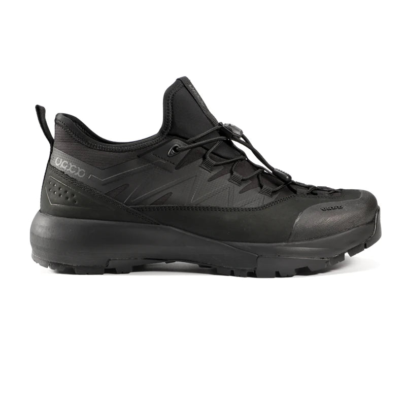 Genuine Leather Hiking Walking Shoes for Men Elastic Band Non Slip Sneakers Comfortable Outdoor Travel Running Shoes