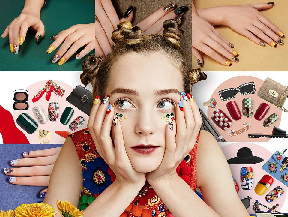 Nail Art Printer Portable 3D Nail Painting Machine, Massive Design, Mobile App Control DIY Nail Printer, Suitable for Family SA