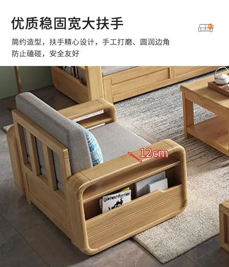 B182 Wood Storage Living Room Sofas Designer Sectional  Nordic Luxury Living Room Sofas Lounges Modern Banken Woonkamer Furnitur