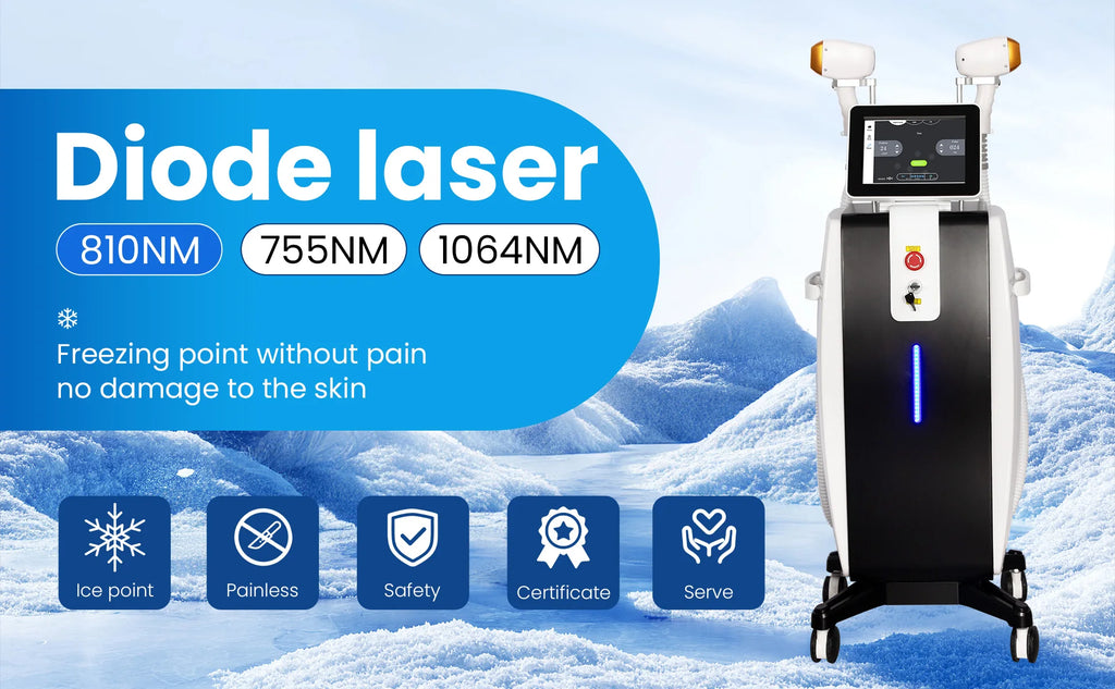 Professional 808nm diode hair removal machinePermanent Hair Removal equipment, Private and Painless Full body Hair Removal