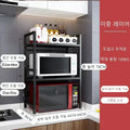 Kitchen Countertop 2Layer Microwave Oven Rack Shelf Seasoning Storage Holder Stand Household Kitchen Storage Organizer Furniture