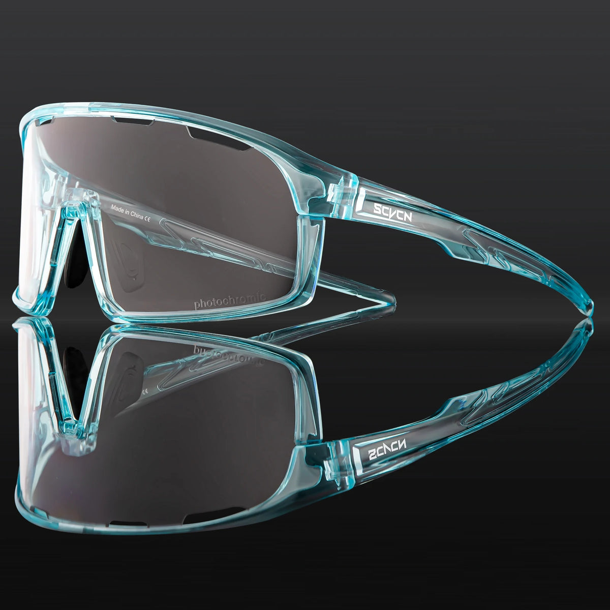 SCVCN Photochromic Cycling Sunglasses Cycling Glasses UV400 Bicycle Eyewear Sports MTB Outdoor Bike Goggles Sunglasses Eyepieces