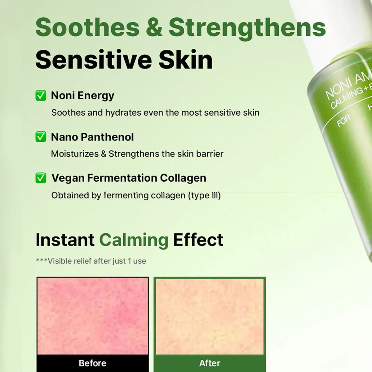 Celimax The Real Noni Energy Ampoule 30mL,Skin Calming&Irritation Relief,Moisturing&Fast Absorbing,Korean Skincare,Korean Makeup