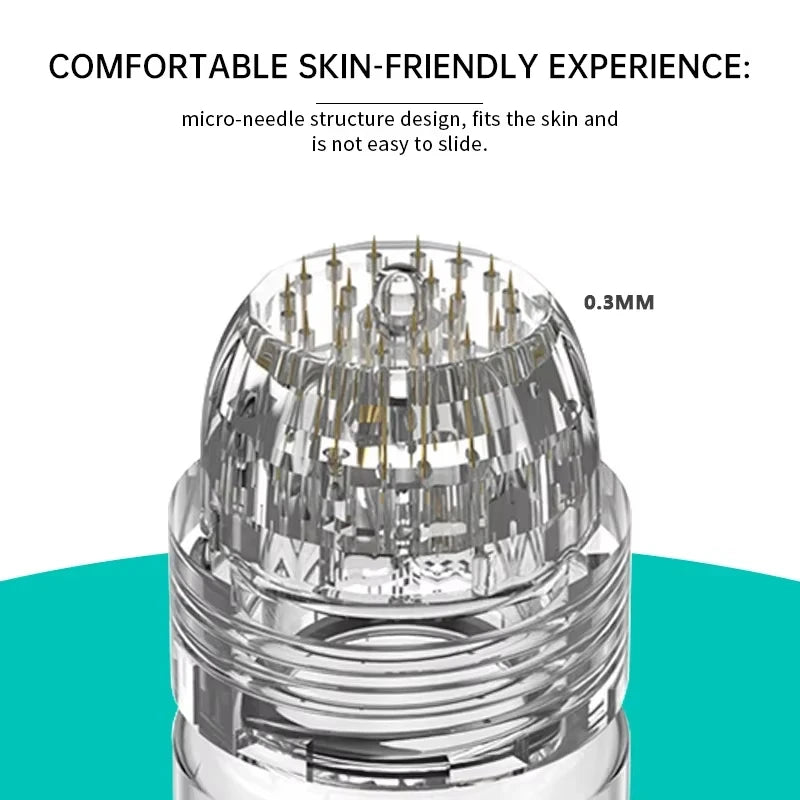Facial Polypeptide Freeze-dried Powder Skin Booster 0.25mm Microneedle Serum Hydration Brightening Improve Elasticity Skin Care