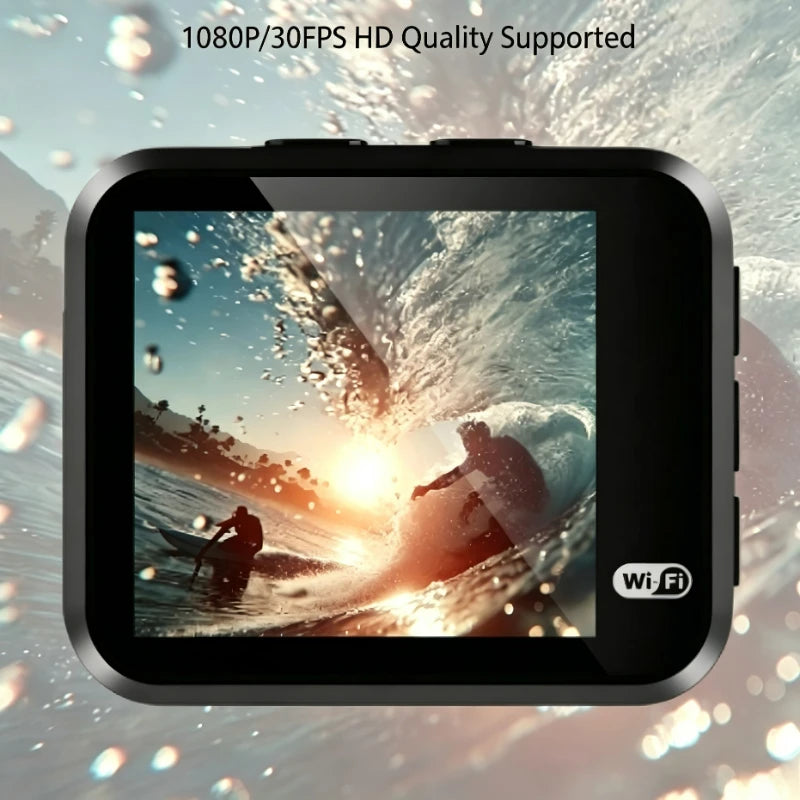Mini HD Action Camera1.54-inch Screen Ultra-Long Battery Life Portable for Motorcycle Bicycle Off-Road & Outdoor Audio Recording